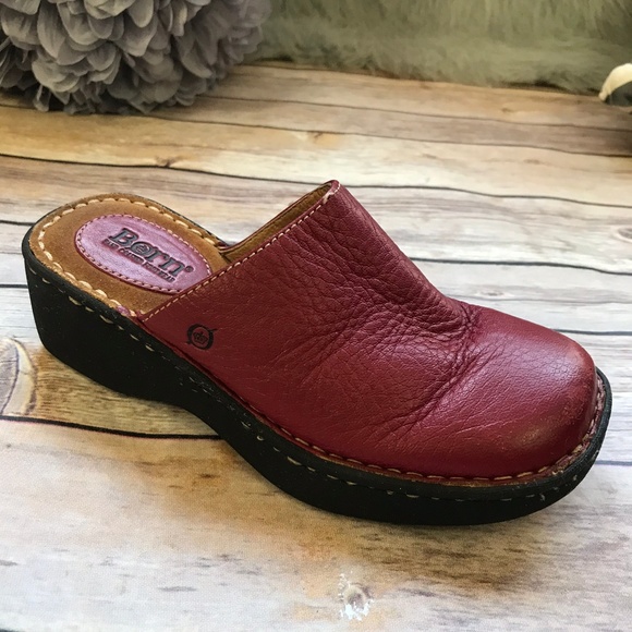 girls leather clogs